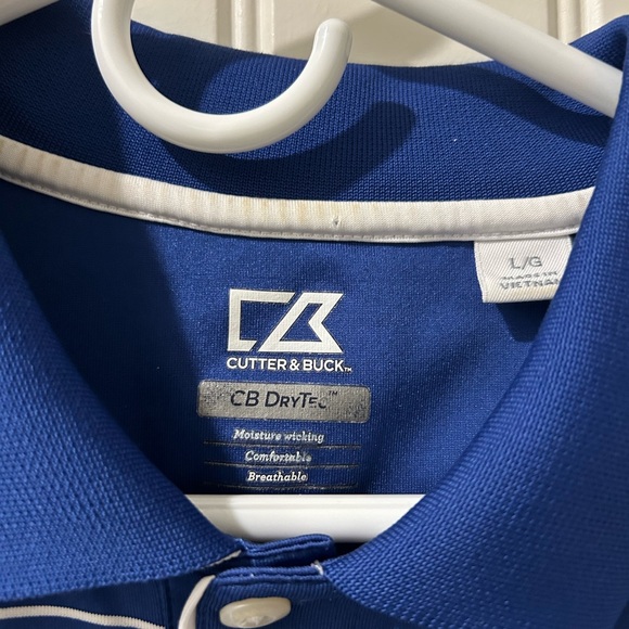 Cutter & Buck Kansas Jayhawks polo. Size Large - Picture 3 of 3